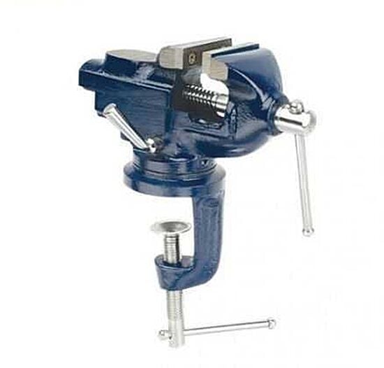 Mannesmann 713-050 Döner Tablalı Mini Masa Mengenesi 50 mm Kuyumcu Tipi Mengene