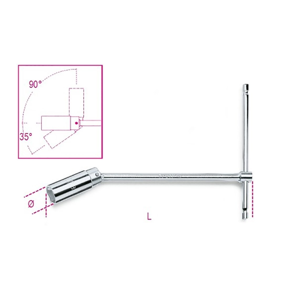Beta 957 16 Mafsallı Buji Lokması 16mm 5/8''