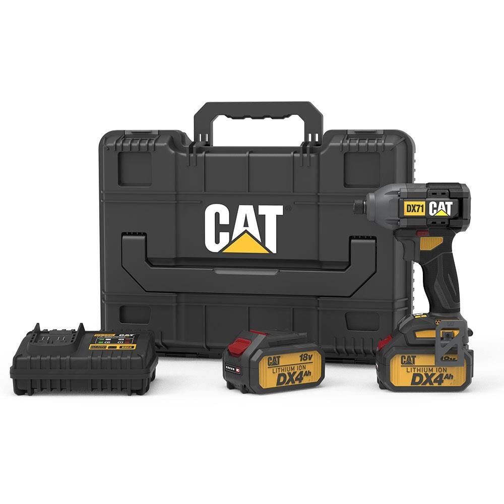 CAT DX71.2 Çift Akülü Şarjlı Darbeli Tornavida 18Volt 4.0Ah