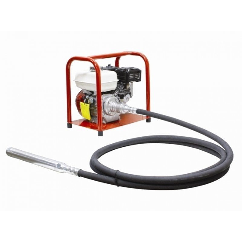 Benzinli Şişeli Beton Vibratörü 5,5 HP 6 MT 48 MM