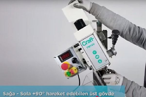 Ozco FM16V Masaüstü Freze Makinesi  16 mm