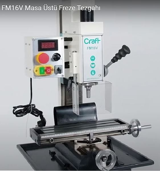 Ozco FM16V Masaüstü Freze Makinesi  16 mm