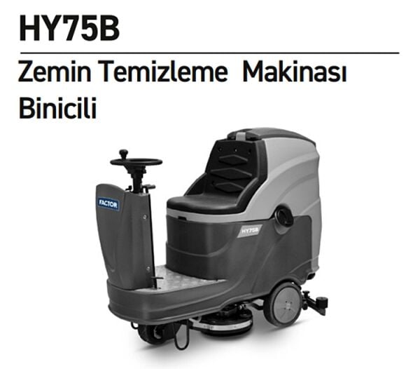 Factor HY75B Binicili Zemin Cilalama ve Temizleme Otomatı