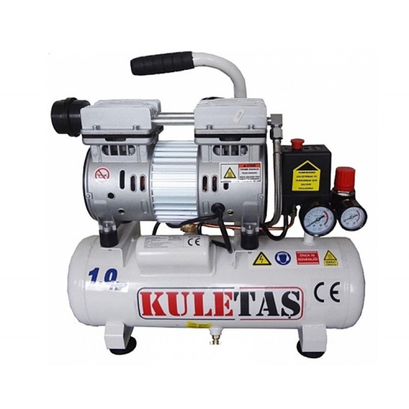 Kuletaş HM08JW Sessiz Yağsız Hava Kompresörü 9 Lt.
