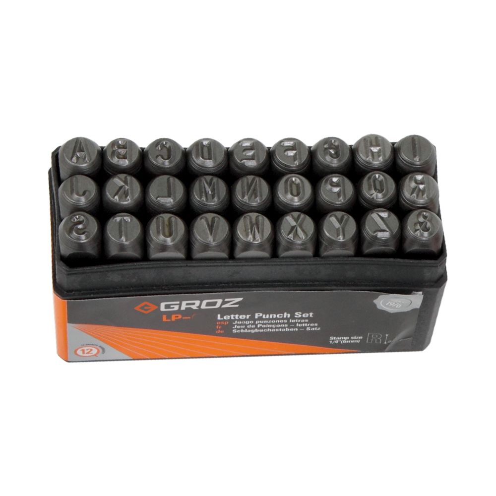Groz LP/6 Çelik Harf Zımba Takımı 6 mm