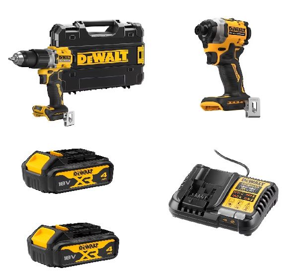 Dewalt DCD805NT Kömürsüz Darbeli Matkap + DCF850N Kömürsüz Darbeli Tornavida Seti
