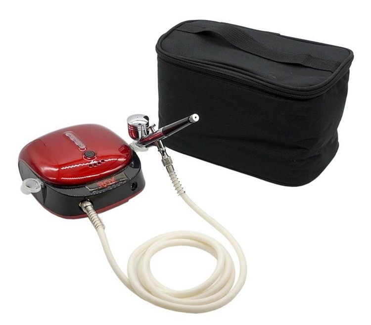 Rox 0066 Akülü Airbrush Kompresör Mini Boya Tabancası Seti