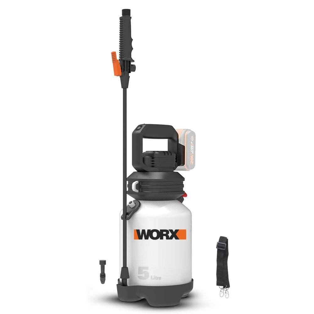 WORX WG829E.9 Omuz Askılı Basınçlı İlaçlama ve Dezenfektan Pompası 20Volt 5Lt (Akü Dahil Değildir)