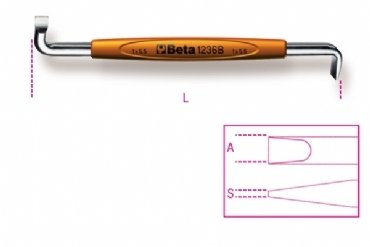 Beta 1236B Düz Z Tornavida 0,8x4