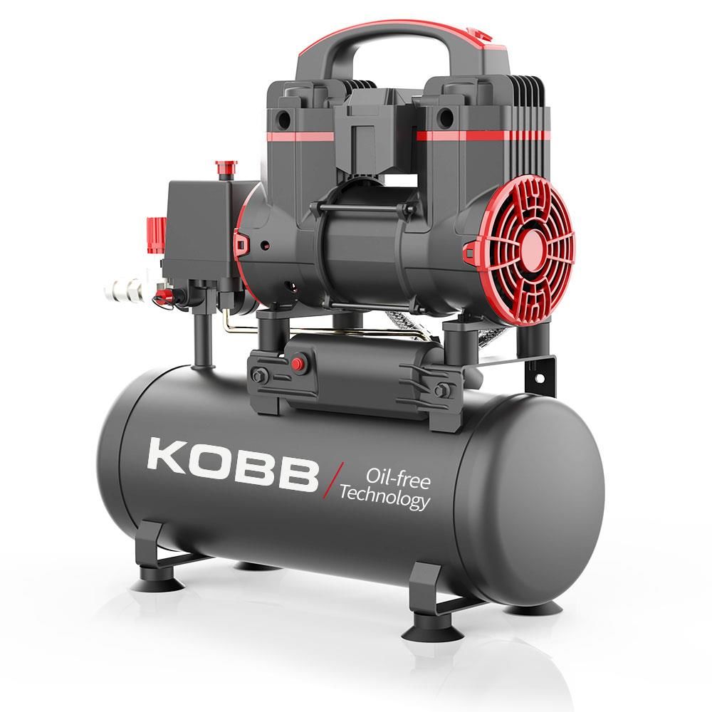 KOBB KBK8S 8 Lt.Yağsız Sessiz Taşınabilir Hava Kompresörü 1.2HP-8Bar