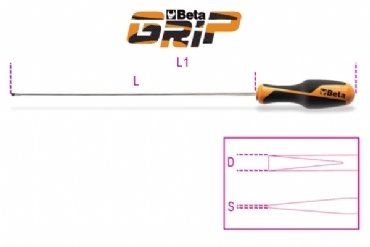 Beta 1264L Uzun Düz Tornavida 5x400mm