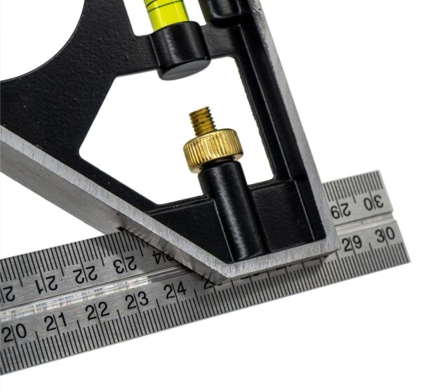 Bts 12271 Ayarlanabilir Terazili Açı Ölçer Gönye 45°-90° 30 cm