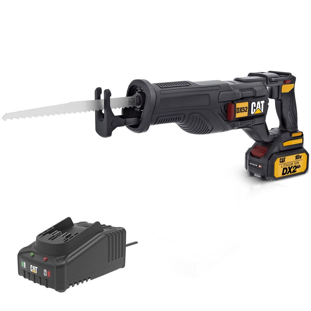 CAT DX52BC Li-ion Tek Akülü Şarjlı Tilki Kuyruğu Testere 18Volt 2.0Ah