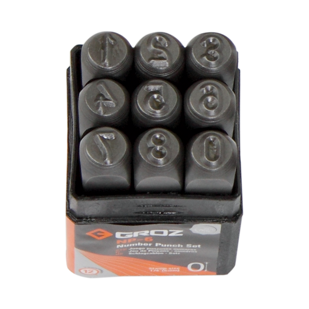 Groz NP/4 Rakam Zımba Takım 4 mm