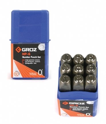 Groz NP/12 Rakam Zımba Takım 12 mm