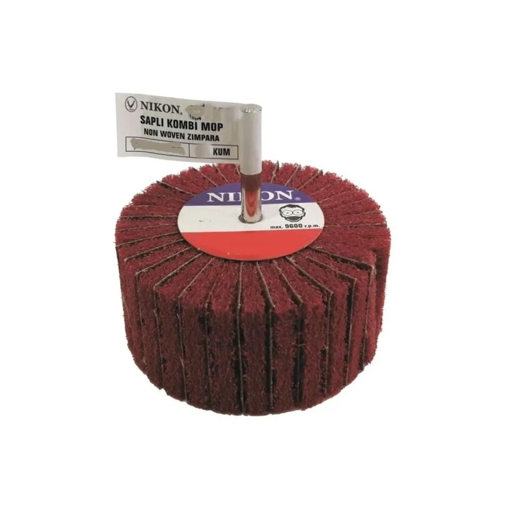 Nikon Saplı Mop Zımpara 80 Kum 50x20x6mm 10 adet