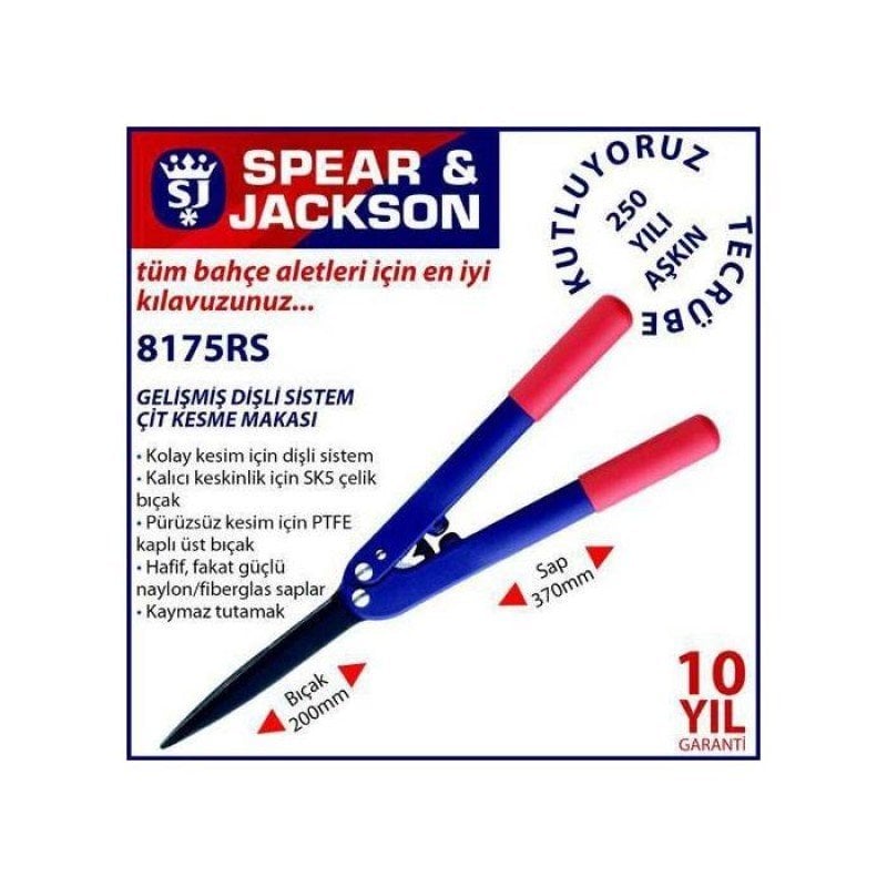 Spear&Jackson Dişli Sistem Çit Makası