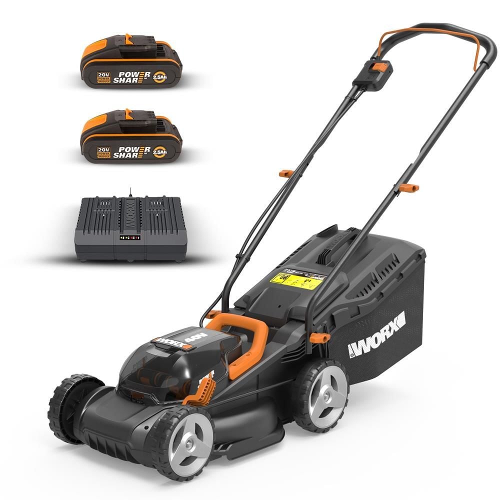 WORX 40Volt 2.5Ah. Li-ion 34CM Şarjlı Çim Biçme Makinası