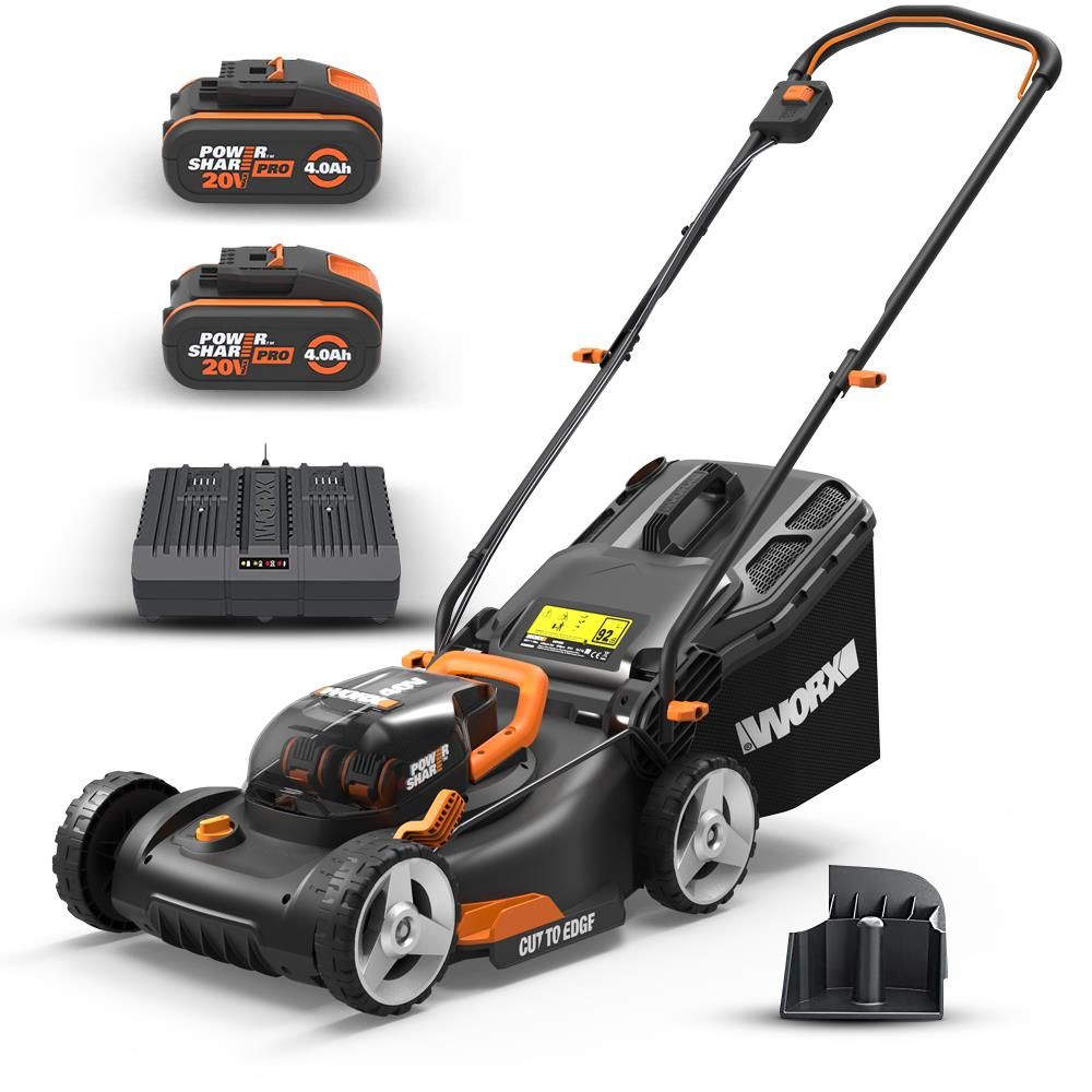 WORX 40cm 40Volt 4.0Ah. Li-ion Şarjlı Çim Biçme Makinası