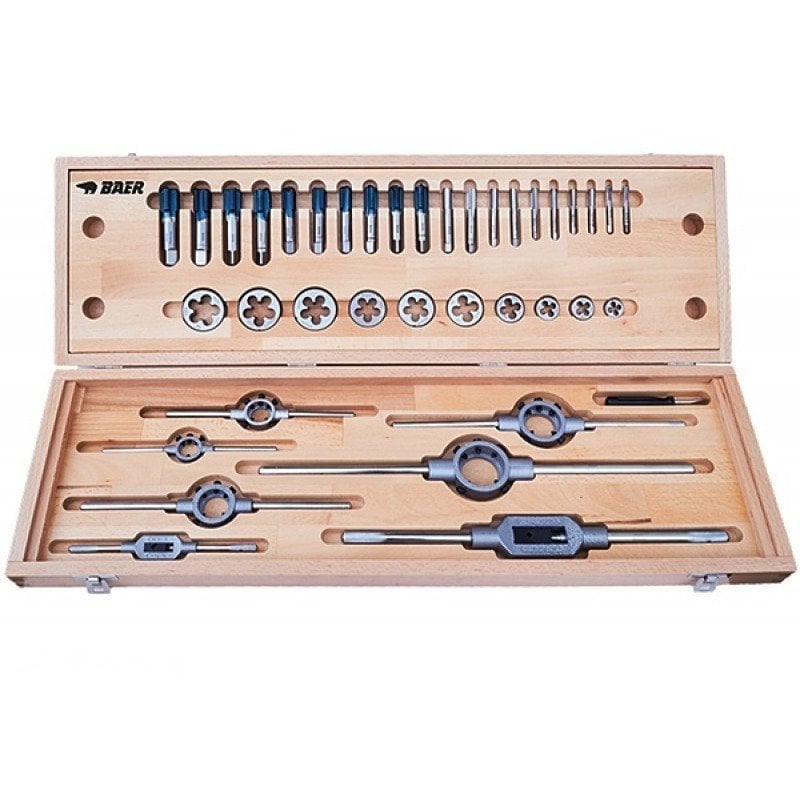 Baer UNC 1/4''- 1.1/2'' Kılavuz Pafta Takımı