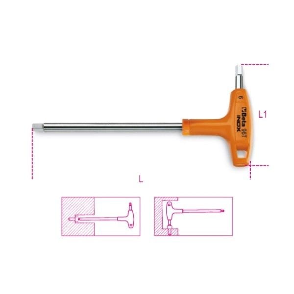 Beta 96TINOX T Allen INOX 2,5 mm