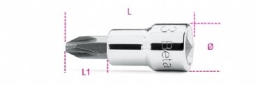 Beta 910PH 3/8'' Lokmalı Yıldız Tornavida PH1