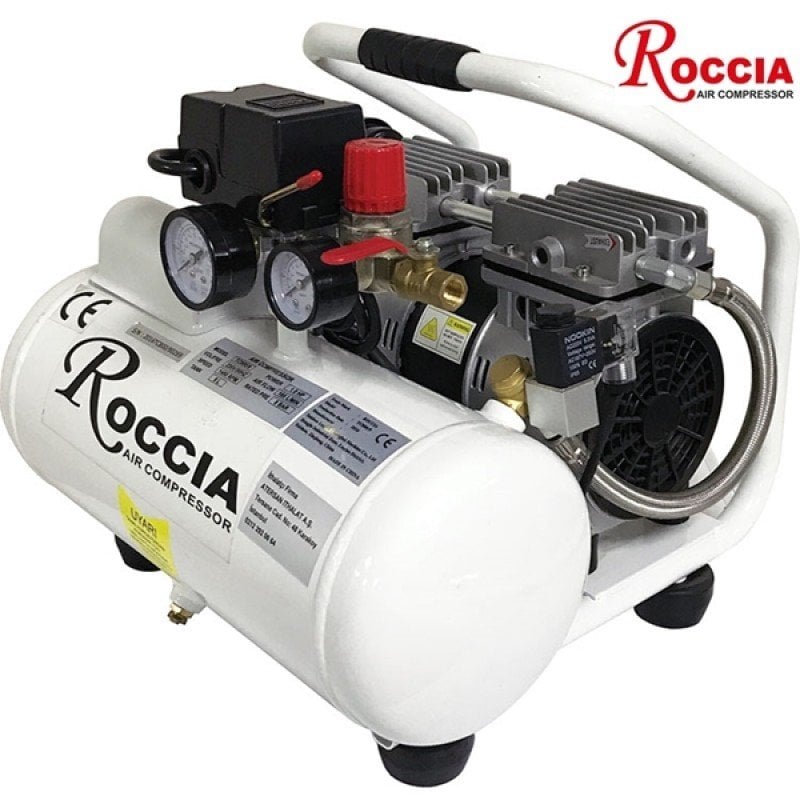 Roccia TC-800/9 Yağsız Sessiz Hava Kompresörü 9 lt.