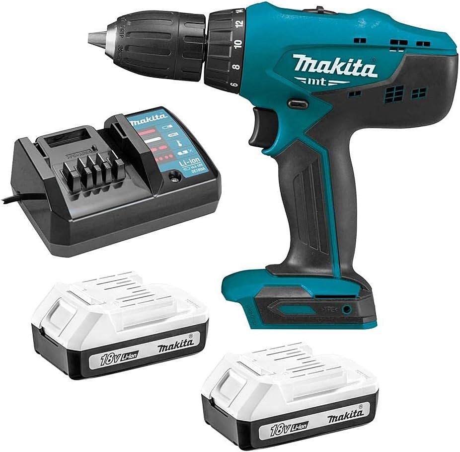 Makita MT M8301DWEB Li-İon Çift Akülü Şarjlı Darbeli Matkap 18V/1.5 Ah
