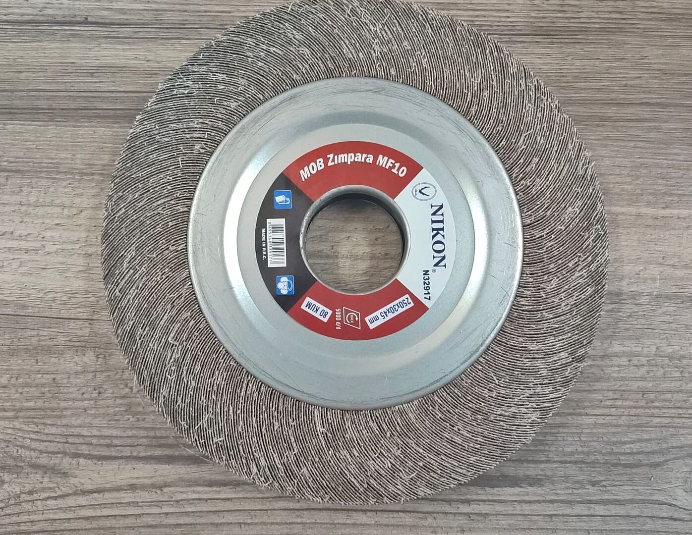 Nikon Flanşlı Mob Zımpara 80 Kum 250x30x45mm