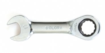 Glory Kısa Düz Cırcır Anahtar 15mm