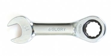Glory Kısa Düz Cırcır Anahtar 19mm