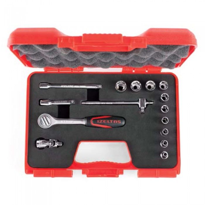 İzeltaş 15Lİ Karburatör Lokma Anahtar Takımı 1/4'' - 1107006015