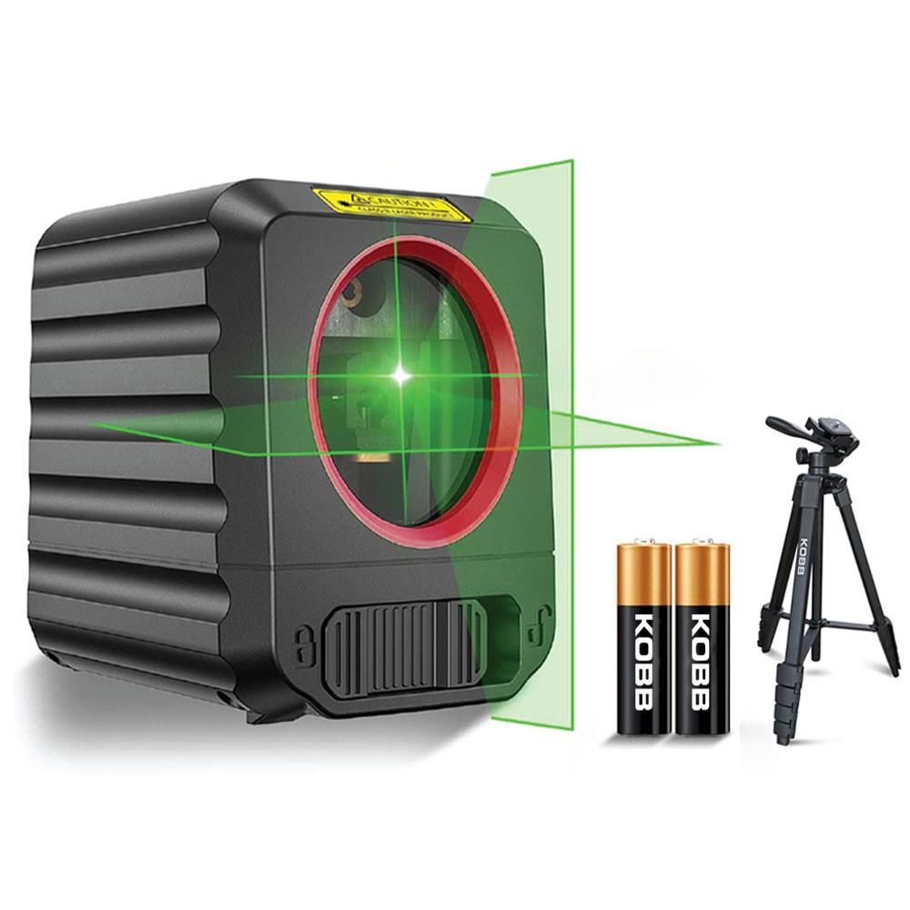 KOBB KBL90GTP Yatay ve Dikey Otomatik Hizalamalı Yeşil Çapraz Çizgi Lazer Distomat 30 mt + Tripod
