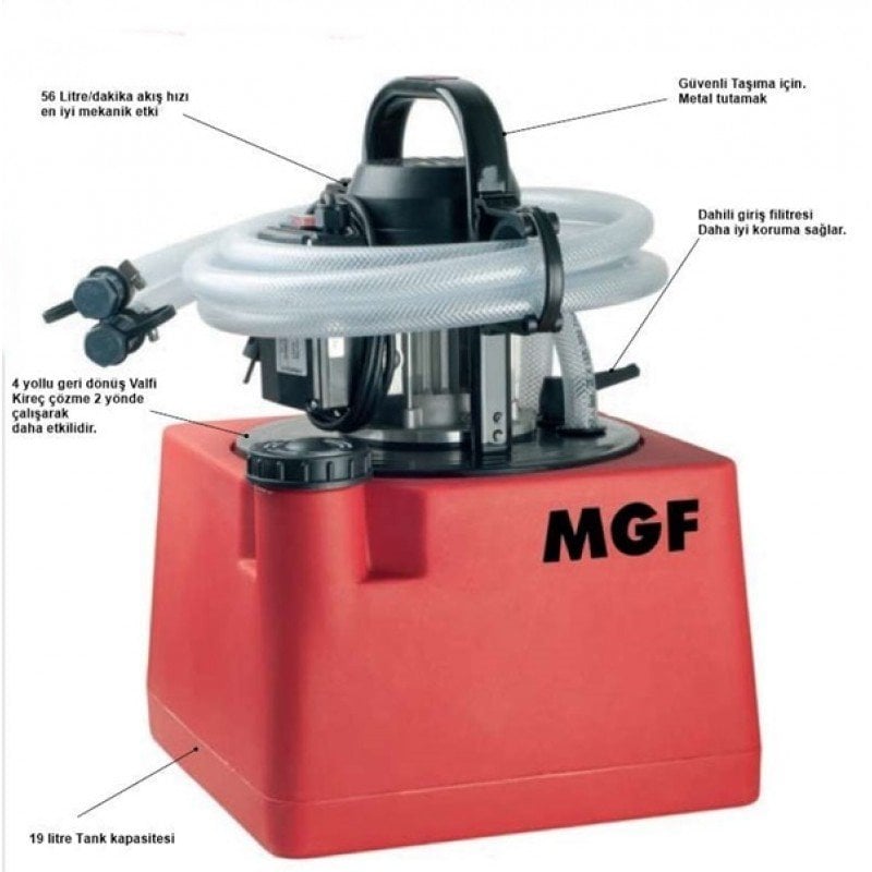 MGF Maxi Petek ve Tesisat Temizleme Makinası 19 Lt.