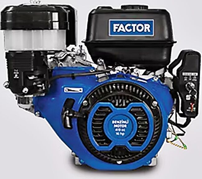 Factor GK460E Benzinli Motor 18 Hp Marşlı ve İpli / Kamalı