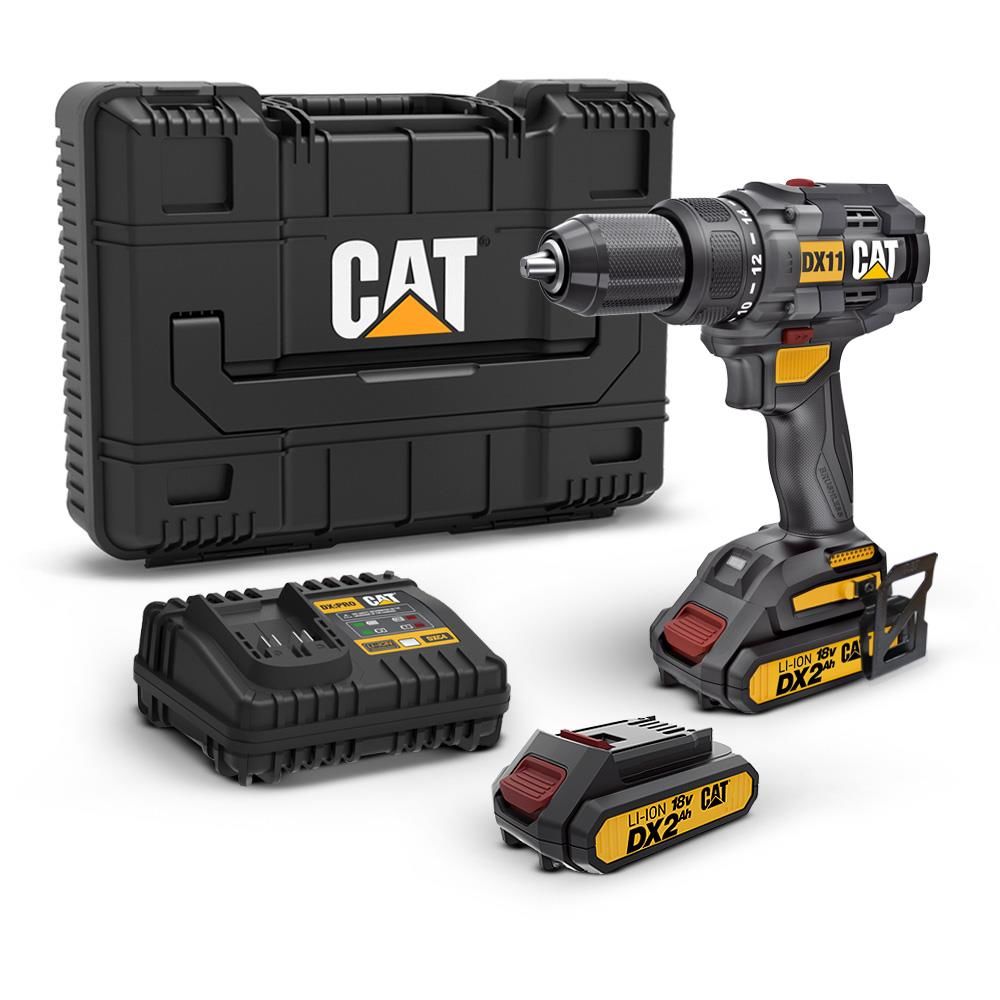 CAT DX11 Çift Akülü Şarjlı Matkap 18Volt/2.0Ah