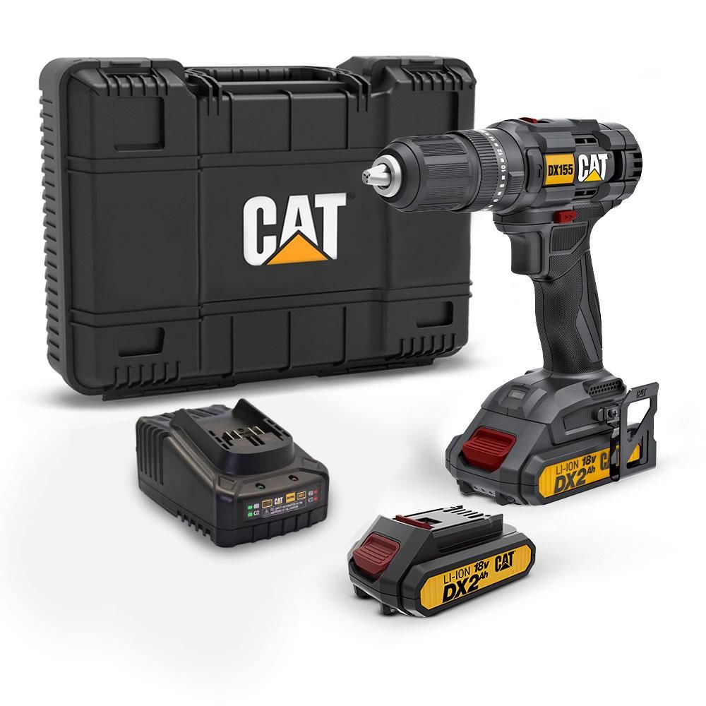 CAT DX155.1 Çift Akülü Şarjlı Darbeli Matkap 18Volt/2.0Ah