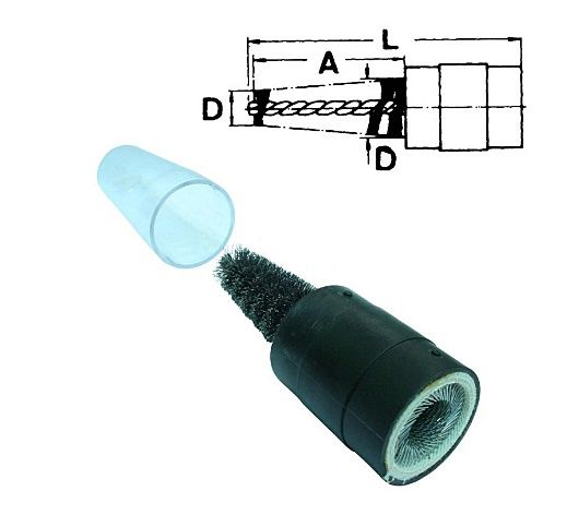 Hawk Plastik Gövde Akü Başı Temizleme Fırçası