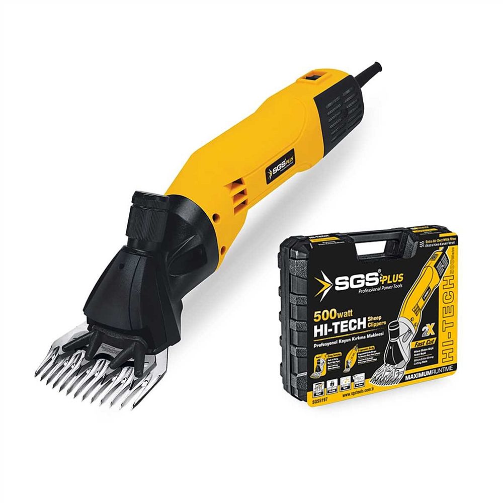 SGS Plastik Çantalı Koyun Kırkma Makinası 500W