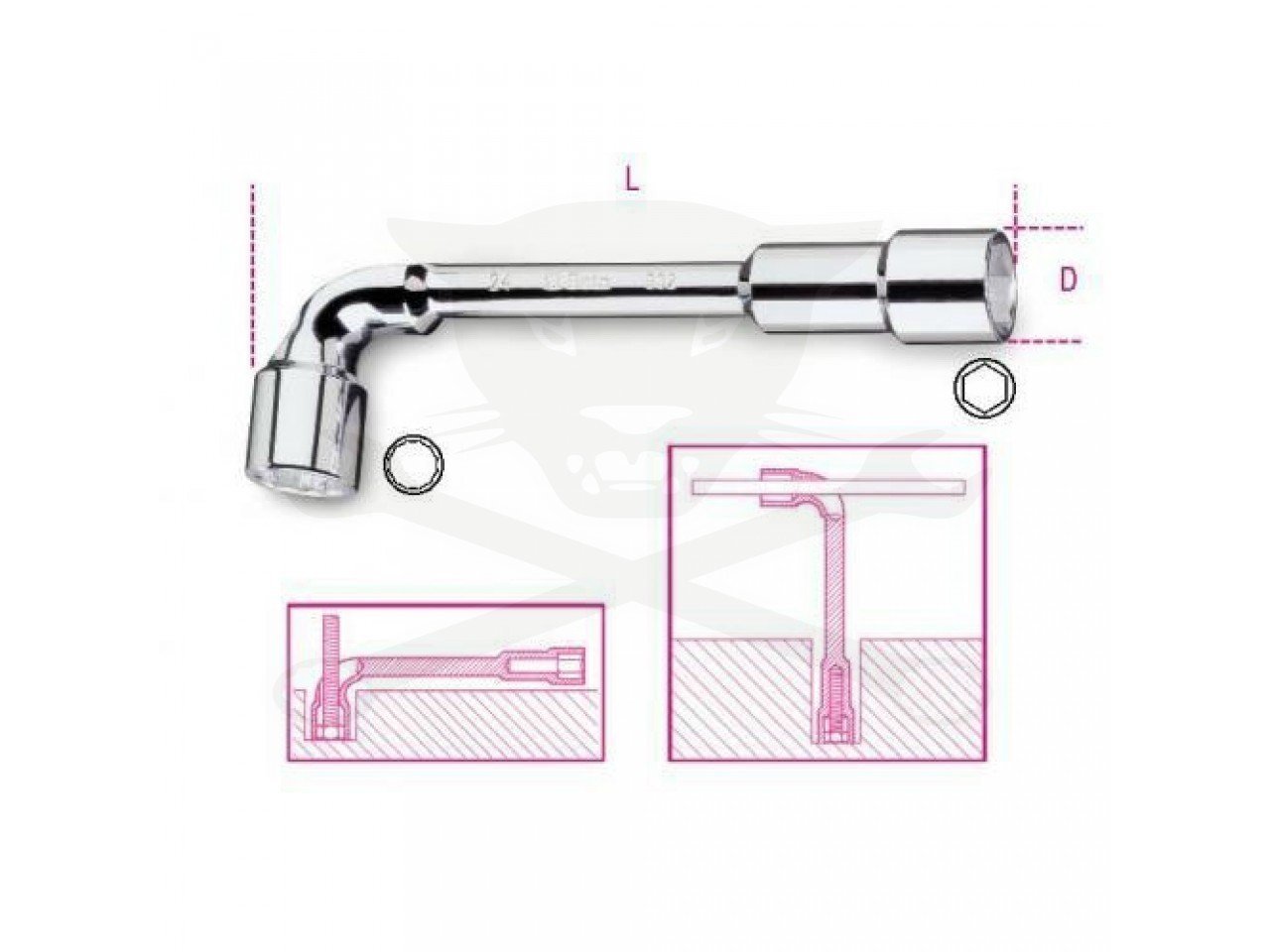 Beta 932 Pipo Anahtar 16x16mm