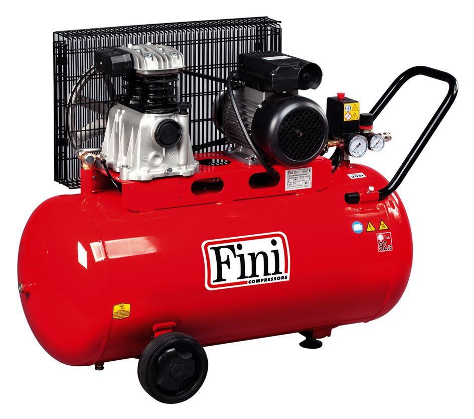 Fini MK102/N-100 Kasnaklı Yağlı Kompresör 100 lt.