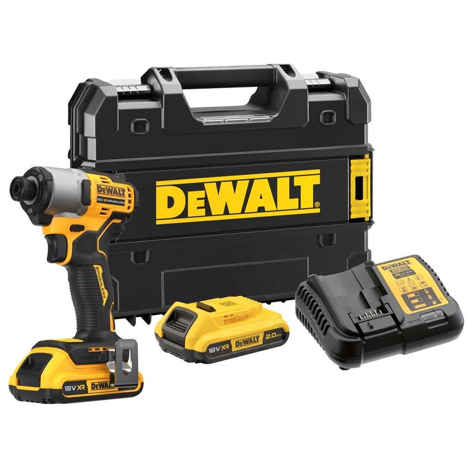 Dewalt DCF840D2T Li-ion Kömürsüz Çift Akülü Darbeli Tornavida 18V 2.0AH