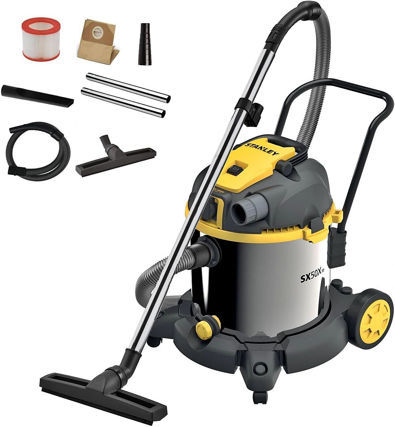 Stanley SXVC50XTDE 1600 W 50 LT Islak/Kuru Elektrikli Süpürge