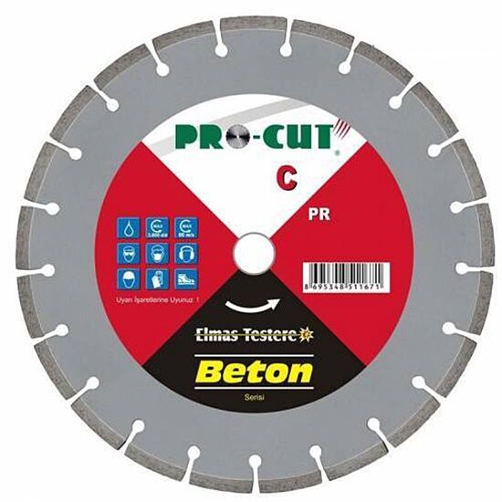 Pro-Cut 400 mm Sulu Beton Tuğla Kesme Testeresi