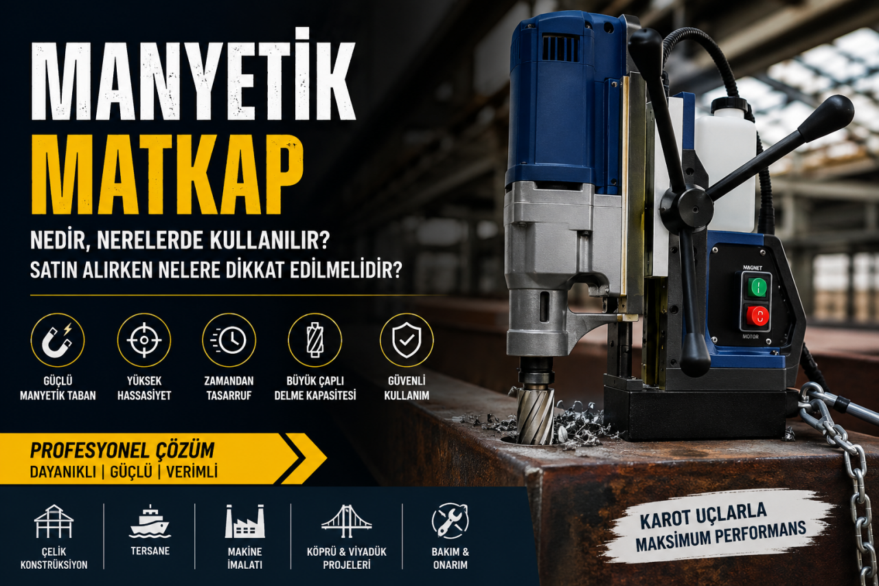Manyetik Matkap Nedir? Nerelerde Kullanılır? Satın Alırken Nelere Dikkat Edilmelidir?