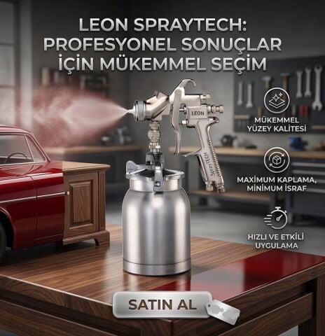 Spraytech 212ST.LN Leon Alt Depolu Havalı Boya Tabancası - Profesyonel Seri