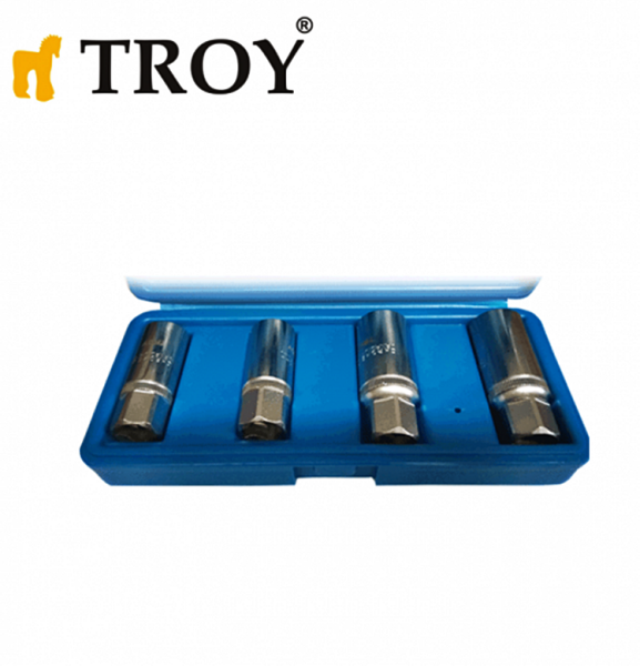 TROY 26155 Bozuk Civata Sökme Seti 1/2” Uyumlu – 4 Parça Profesyonel Set