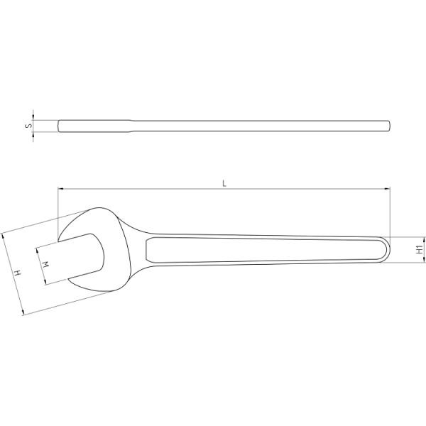 Beta 52 60 Tek Ağız Anahtar 60 mm