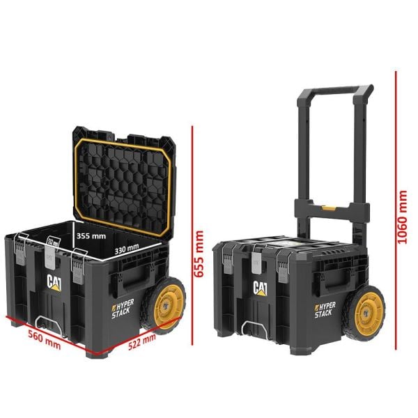 CAT DA41004 HYPER STACK 60 Litre Tekerlekli Kilitli Takım Çantası