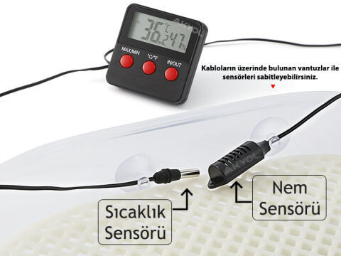 Loyka BT 3000 Kablolu Sıcaklık ve Nem Ölçer | Yüksek Kalite Ölçüm Cihazı